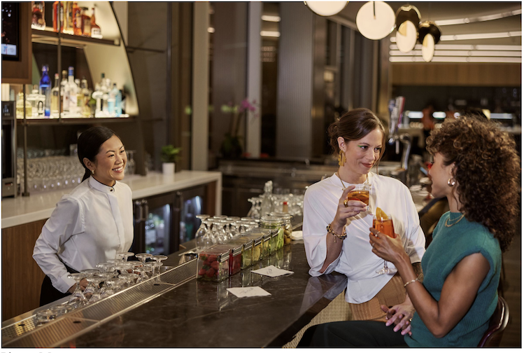 Delta SkyClub inside Boston's Logan Airport